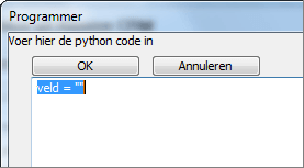Het formuleveld leeg maken