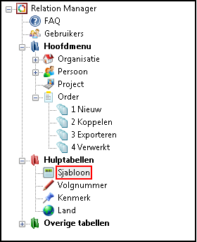 Sjablonen zichtbaar ONDER de Hulptabellen
