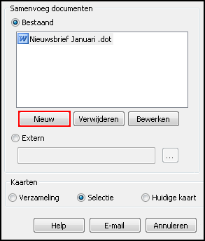 Nieuwe email.