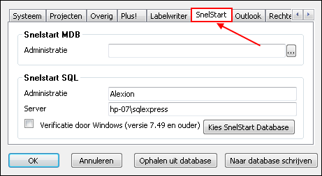 Instellingen - SnelStart