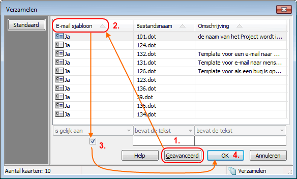 Verzameling maken voor e-mail sjablonen Verzameling Outlook Sjabloon