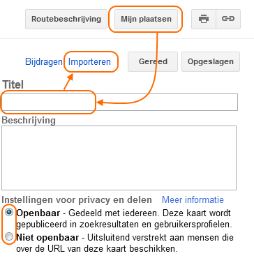 Een nieuwe google maps maken