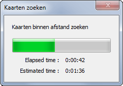 kaarten zoeken binnen een straal vanaf postcode