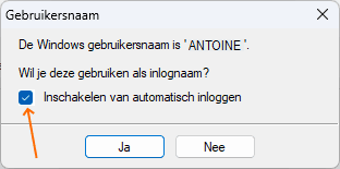 Windows gebruikersnaam instellen - stap 2 Alexion CRM