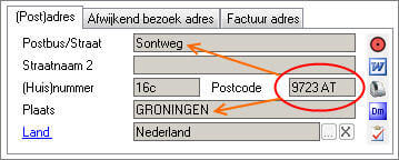 postcodeboek gebruik