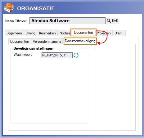 Documentbeveiligingtabblad