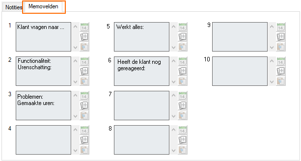 Alexion CRM - Stapelacties memovelden