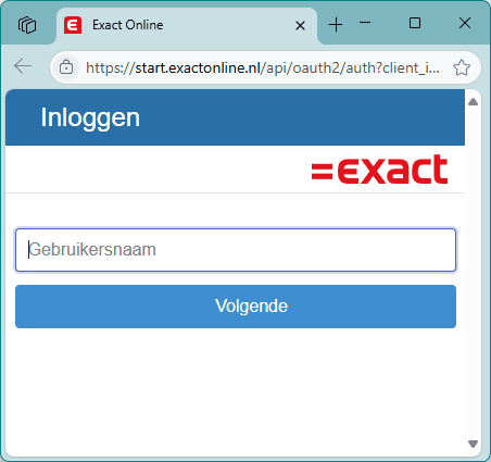 Exact koppelen - stap 3