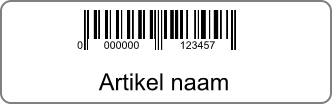 DYMO EAN13 etiket