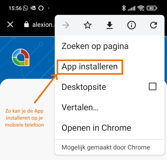 Alexion CRM app - handmatig installeren op Android